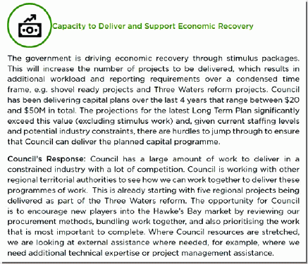 An example of collaboration and co-ordinated working is provided by the Hawke’s Bay region