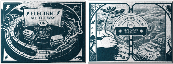 An extract from Greater Wellington Regional Council’s consultation document Help us write the great Wellington regional story, using classic story
book style graphics to keep the reader engaged.