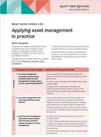 Applying asset management in practice