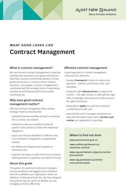 Contract management cover