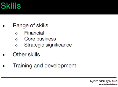 Skills slide. 