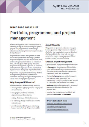 Download the PDF of Portfolio, programme, and project management